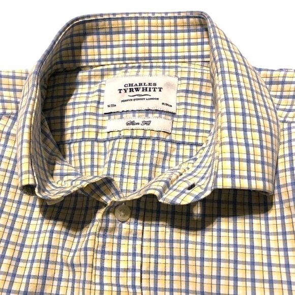 Charles Tyrwhitt long sleeve slim fit size 16/33in - Picture 1 of 3